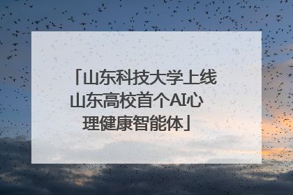 山东科技大学上线山东高校首个AI心理健康智能体